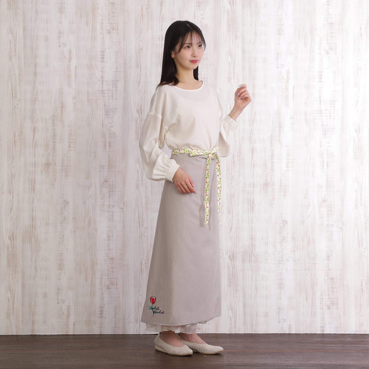 [Michelle Machoto] ミッシェルマコット いちご柄 ソムリエエプロン D-0602-2