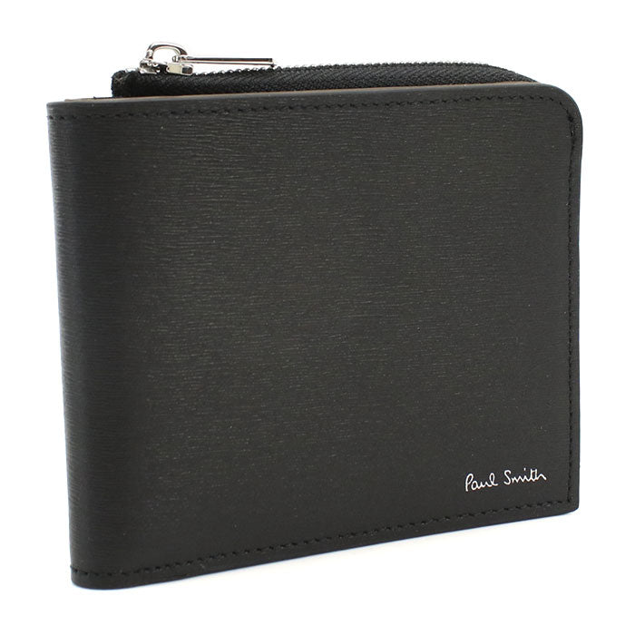 Paul Smith ポールスミス 二つ折り財布 小銭入付き M1A7970 USTRGS 79 メンズ ブラック カーキ