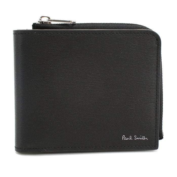 Paul Smith ポールスミス 二つ折り財布 小銭入付き M1A7970 USTRGS 79 メンズ ブラック カーキ