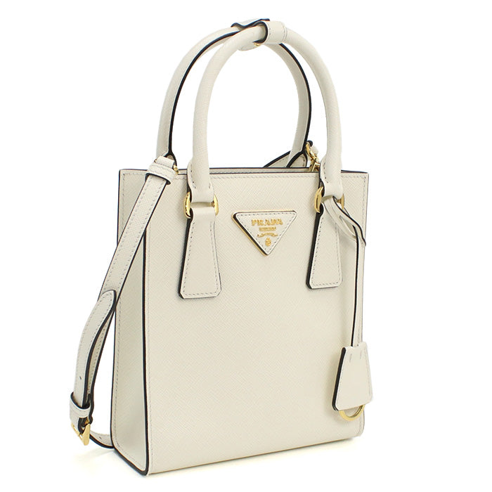 プラダ PRADA ハンドバッグ　ブランド1BA358　NZV V EOO　F0PG7BIANCON ホワイト系　bag-01
