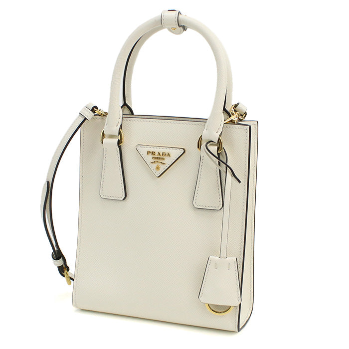 プラダ PRADA ハンドバッグ　ブランド1BA358　NZV V EOO　F0PG7BIANCON ホワイト系　bag-01