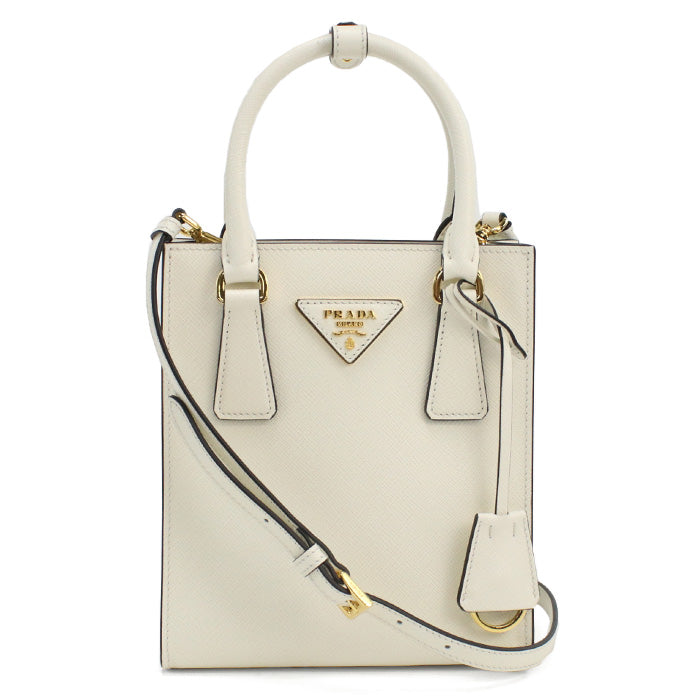 プラダ PRADA ハンドバッグ　ブランド1BA358　NZV V EOO　F0PG7BIANCON ホワイト系　bag-01