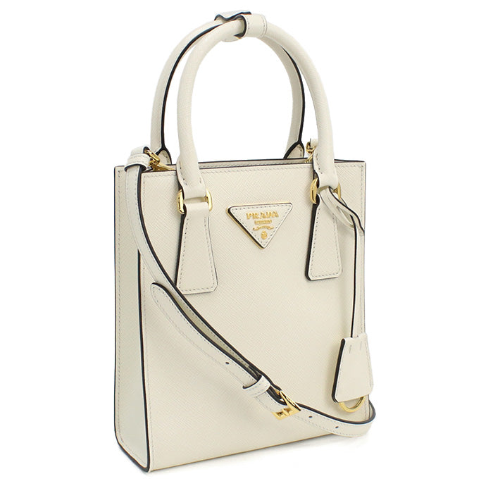 プラダ PRADA ハンドバッグ　ブランド1BA358　NZV V EOO　F0PG7BIANCON ホワイト系　bag-01