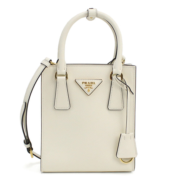 プラダ PRADA ハンドバッグ　ブランド1BA358　NZV V EOO　F0PG7BIANCON ホワイト系　bag-01