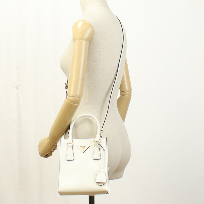 プラダ PRADA ハンドバッグ　ブランド1BA358　NZV V EOO　F0PG7BIANCON ホワイト系　bag-01
