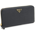 PRADA プラダ サフィアーノ ラウンドファスナー 長財布 1ML506 QHH F0002 NERO ブラック レディース