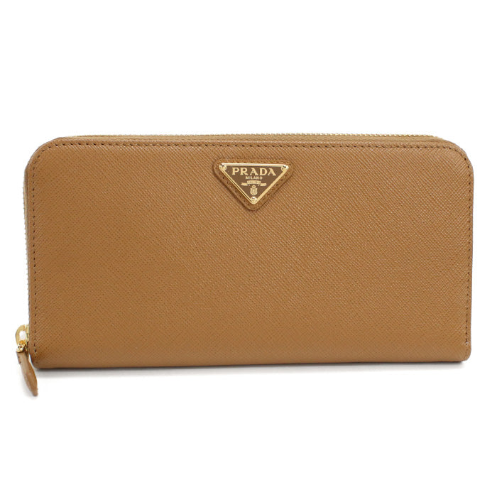 PRADA プラダ 長財布ラウンドファスナー 1ML506 QHH F03ＢＨ レディース ブラウン