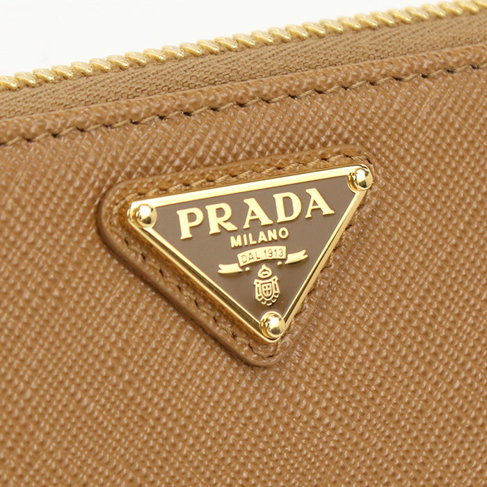PRADA プラダ 長財布ラウンドファスナー 1ML506 QHH F03ＢＨ レディース ブラウン