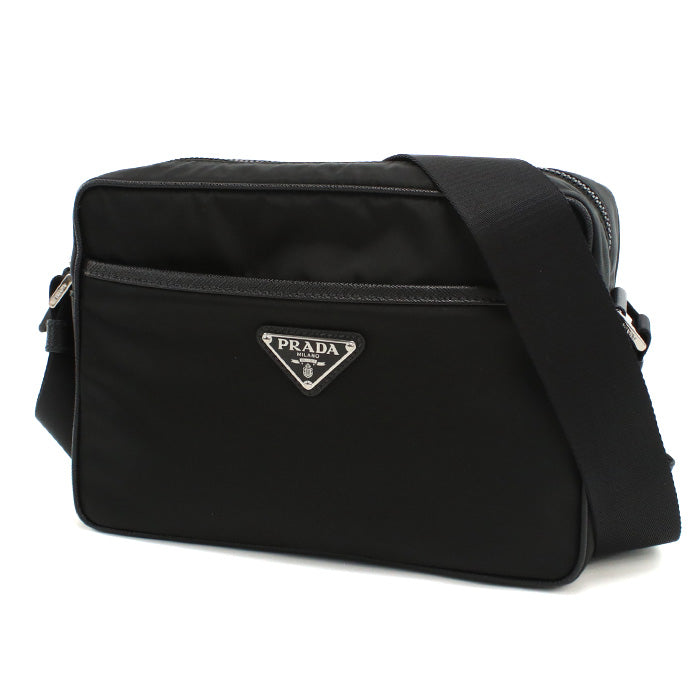 PRADA プラダ 斜め掛け　サフィアーノレザー ショルダーバッグ 2VH048 2DMH V XOO F0002 メンズ ブラック