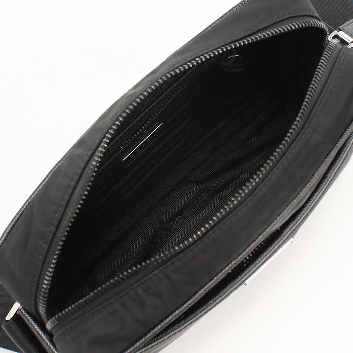 PRADA プラダ 斜め掛け　サフィアーノレザー ショルダーバッグ 2VH048 2DMH V XOO F0002 メンズ ブラック