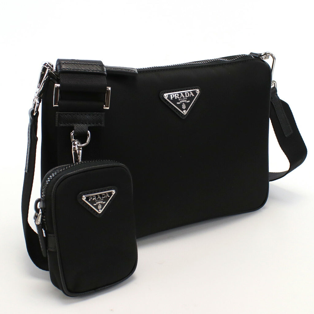 プラダ PRADA  斜め掛け ショルダーバッグ ブランド トライアングルロゴ2VH113　2DMH V XOP　F0002NERO ブラック bag-01