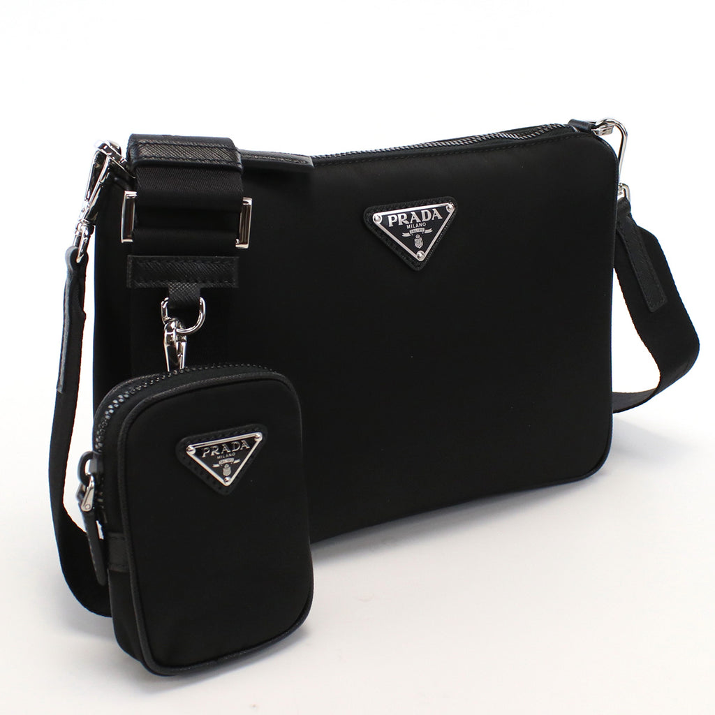 プラダ PRADA  斜め掛け ショルダーバッグ ブランド トライアングルロゴ2VH113　2DMH V XOP　F0002NERO ブラック bag-01