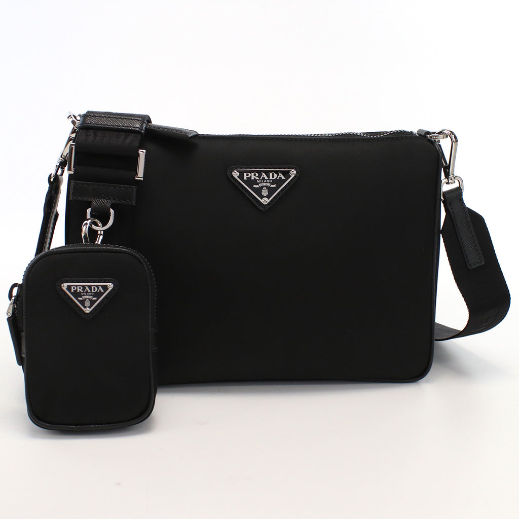 プラダ PRADA  斜め掛け ショルダーバッグ ブランド トライアングルロゴ2VH113　2DMH V XOP　F0002NERO ブラック bag-01