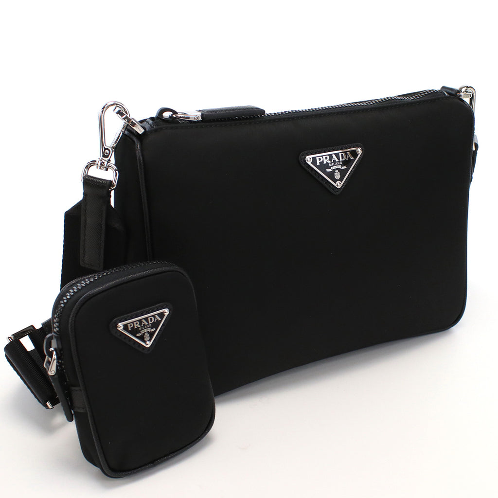 プラダ PRADA  斜め掛け ショルダーバッグ ブランド トライアングルロゴ2VH113　2DMH V XOP　F0002NERO ブラック bag-01