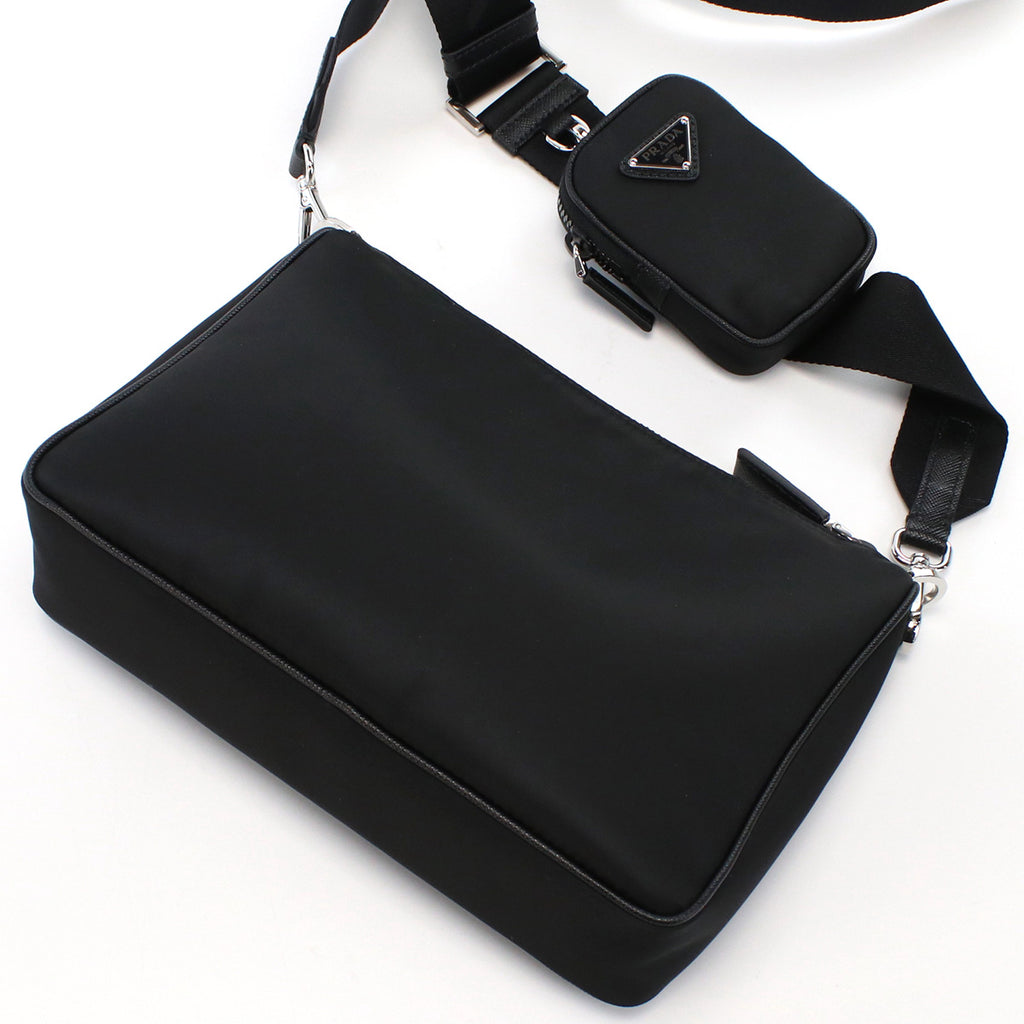 プラダ PRADA  斜め掛け ショルダーバッグ ブランド トライアングルロゴ2VH113　2DMH V XOP　F0002NERO ブラック bag-01