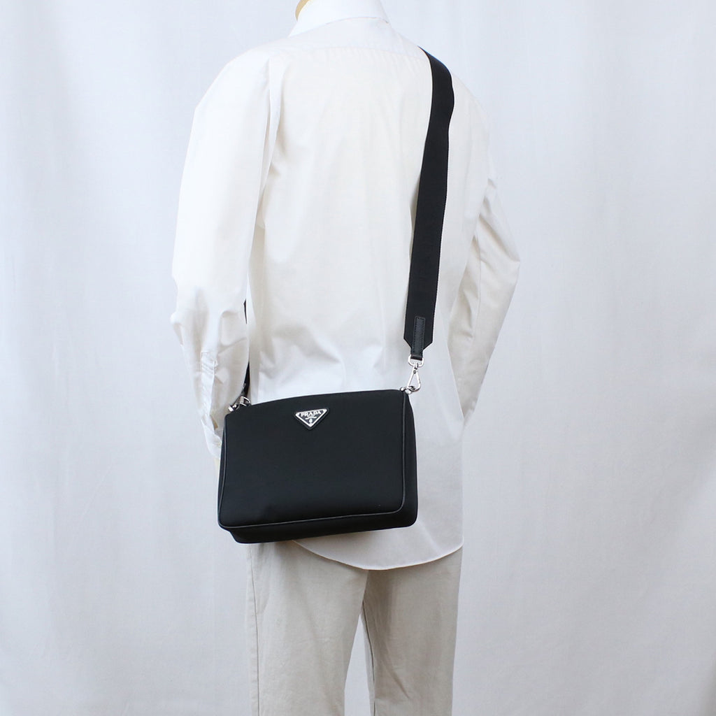 プラダ PRADA  斜め掛け ショルダーバッグ ブランド トライアングルロゴ2VH113　2DMH V XOP　F0002NERO ブラック bag-01