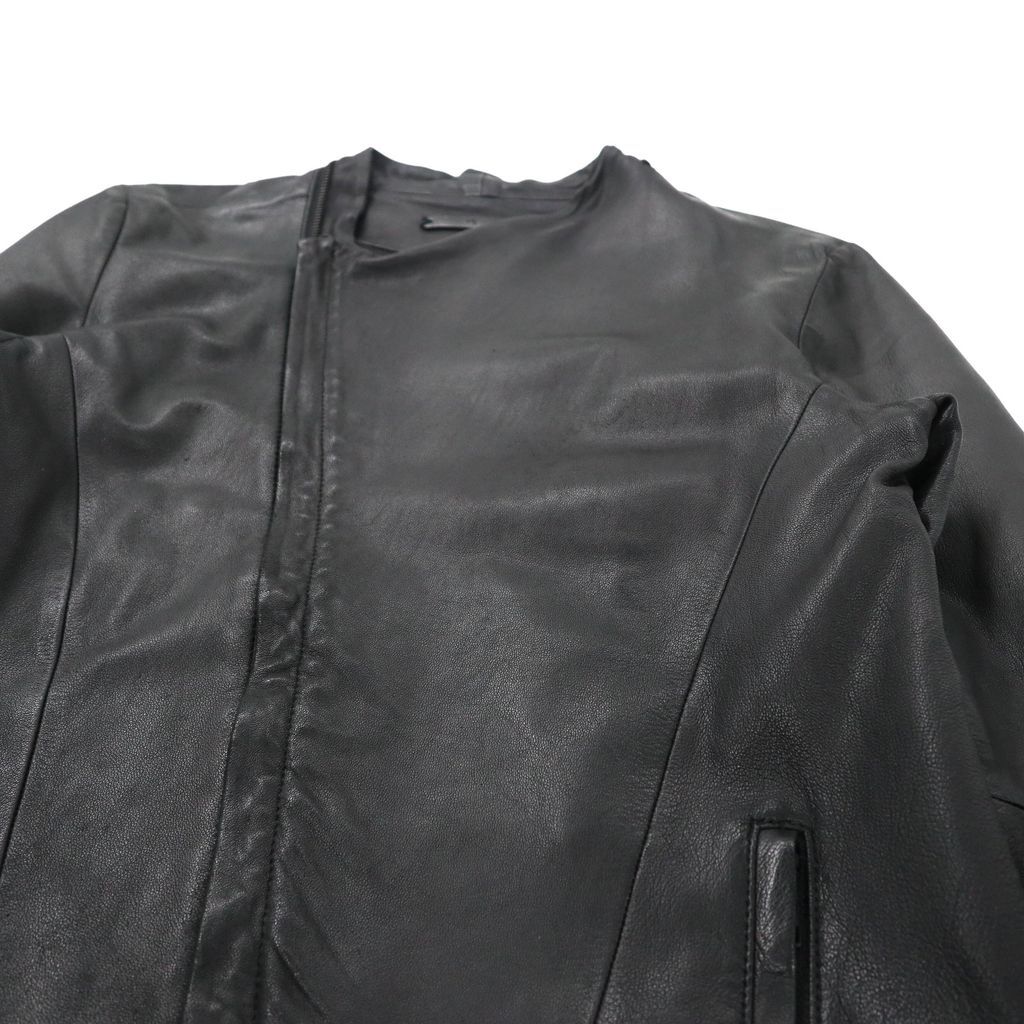 Advantage Cycle × DisUniversity ラムレザー ライダースジャケット S ブラック 羊革 SHIPS
