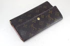 本物 Louis Vuitton Porte Tresol インターナショナル ウォレット モノグラム M61215 LV 47597-リユース品