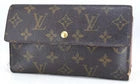 本物 Louis Vuitton Porte Tresol インターナショナル ウォレット モノグラム M61215 LV 47597-リユース品