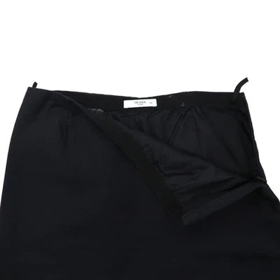 PRADA Gonna tubino 44 nera spacco viscosa P1809U 1CRO Made in Romania