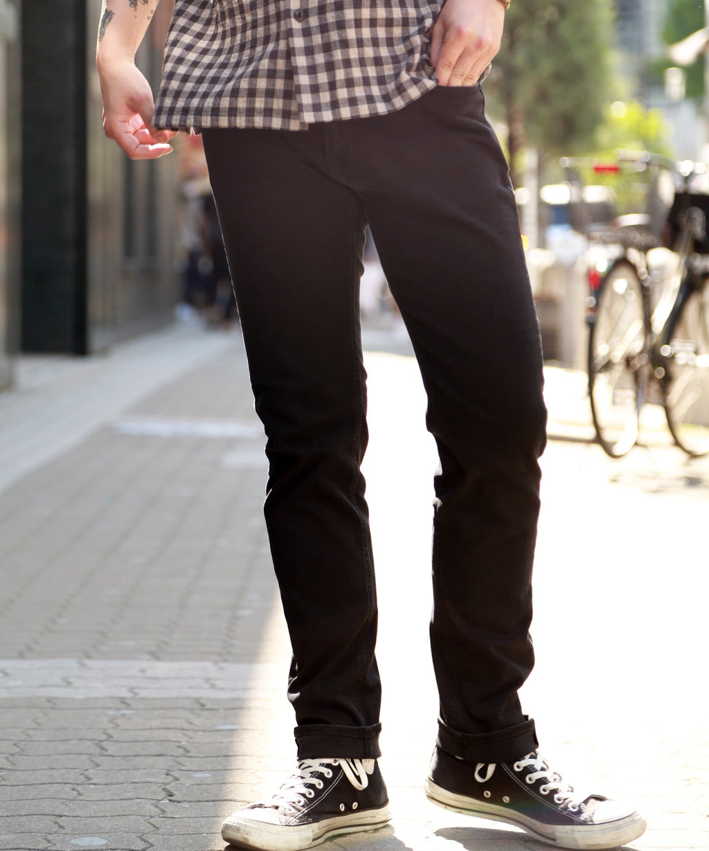 STRETCH COMFY DENIM 5P SKINNY SLIM FIT / NERO