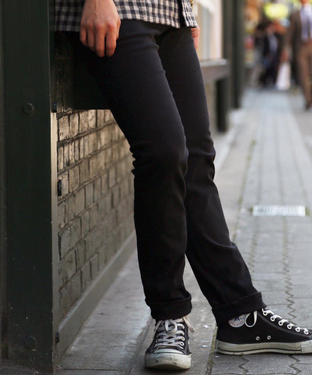 STRETCH COMFY DENIM 5P SKINNY SLIM FIT / NERO