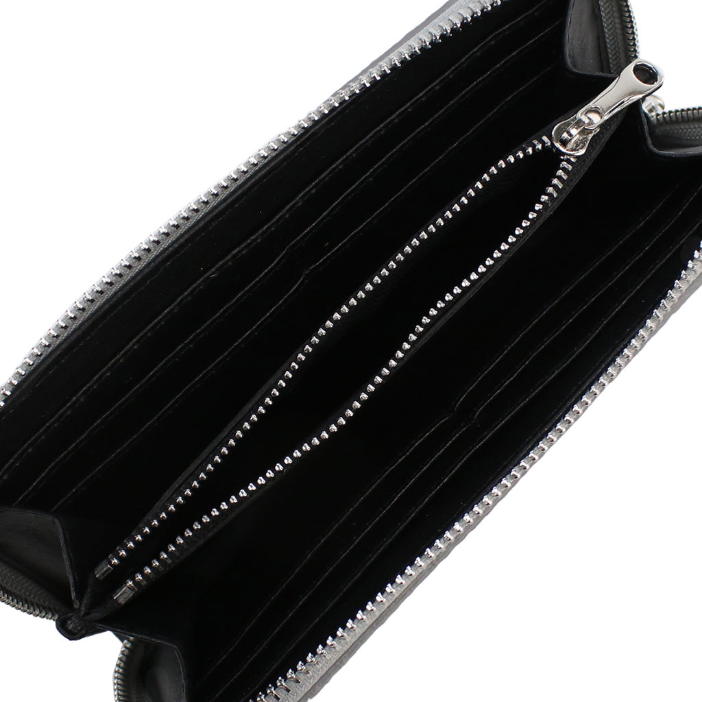 サラバーグラー Sara Burglar  長財布ラウンドファスナー ブランド　110L　GRIGIO　グレー系　wallet-01　gsw-2