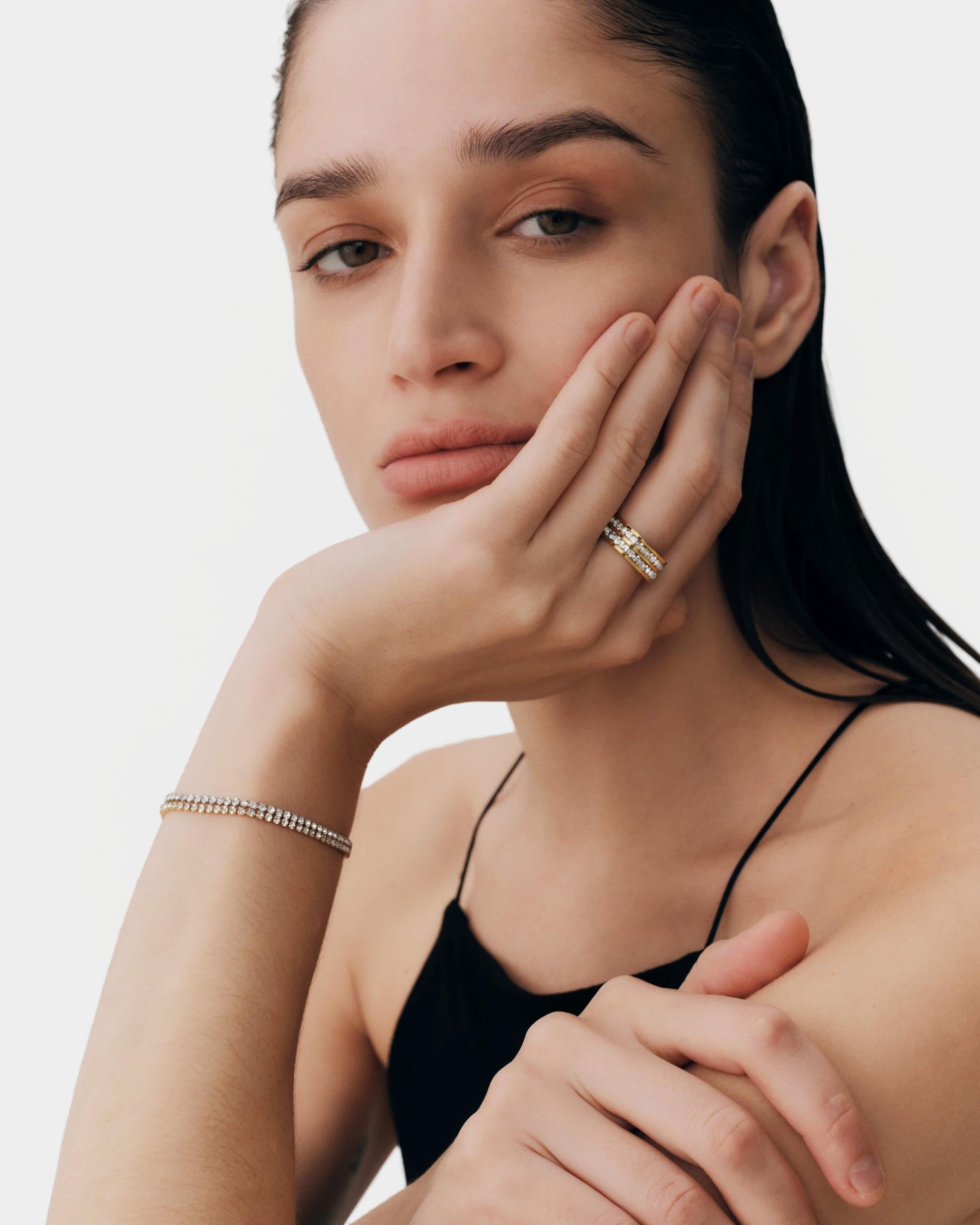 [Oro] Bracciale da tennis