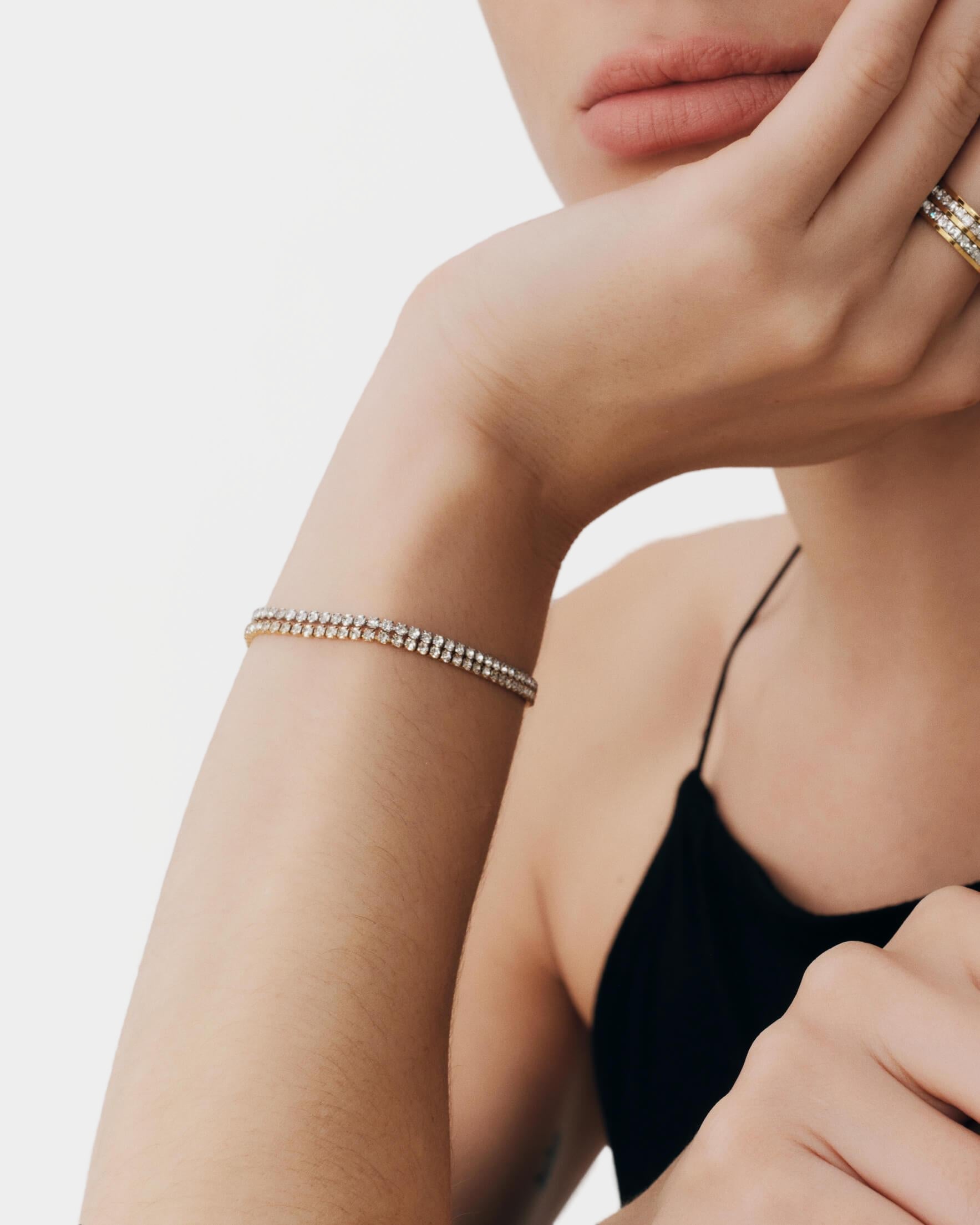 [Oro] Bracciale da tennis