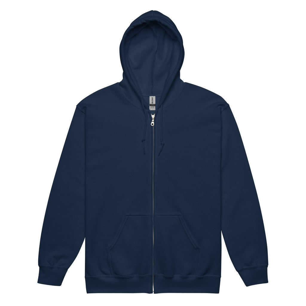 Felpa con cappuccio e zip in misto pesante unisex