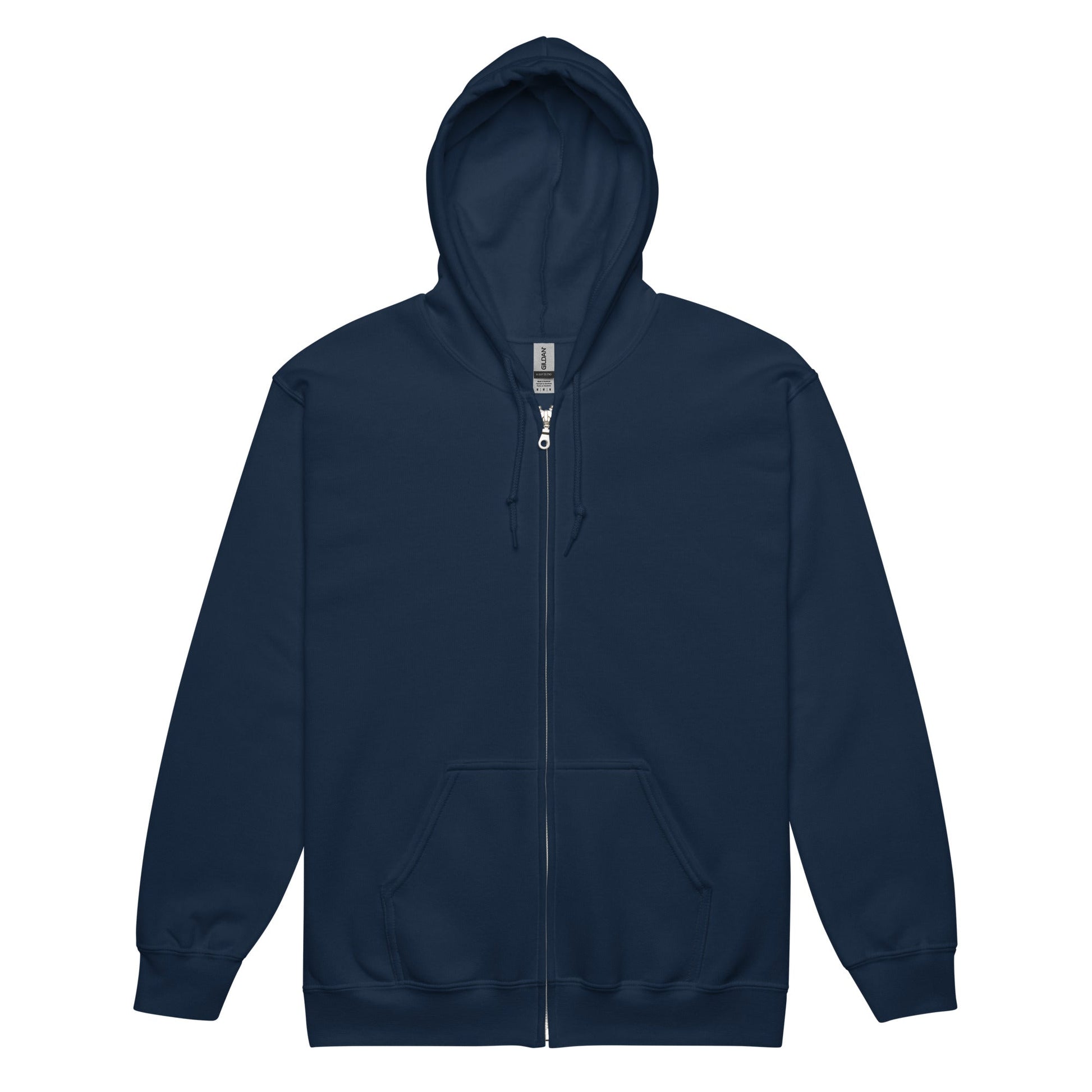 Felpa con cappuccio e zip in misto pesante unisex