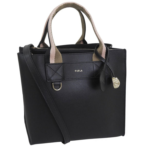 フルラ バッグ メンズ レディース ショルダーバッグ 2way 斜めがけ レザー ブラック FURLA DIVIDE IT S TOTE WB02038BX4467TON00
