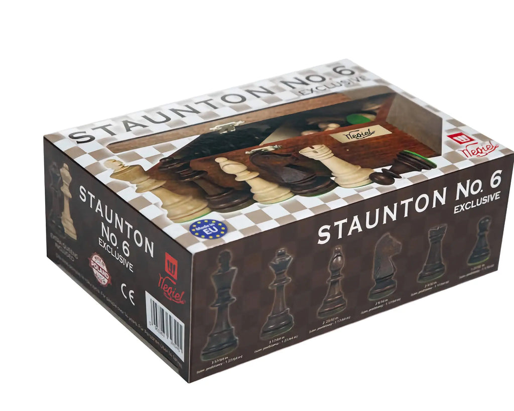 WEGIEL Scacchi Staunton n. 6, con contenitore, 2 Regine incluse