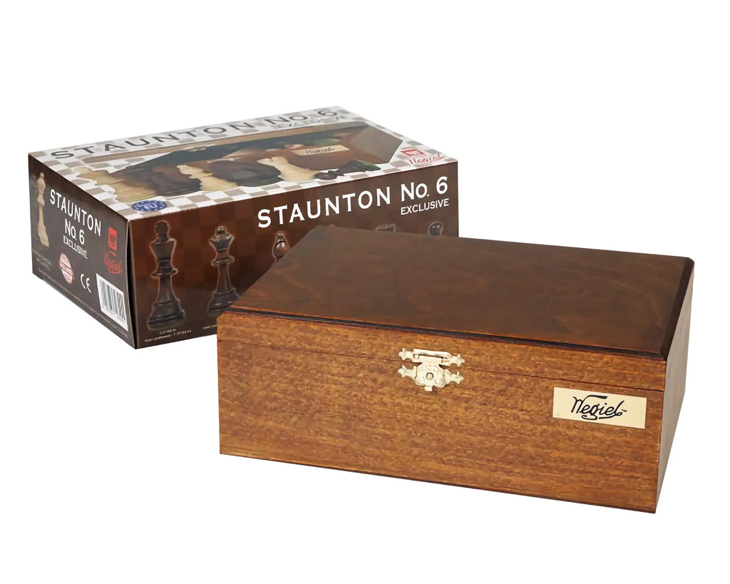 WEGIEL Scacchi Staunton n. 6, con contenitore, 2 Regine incluse