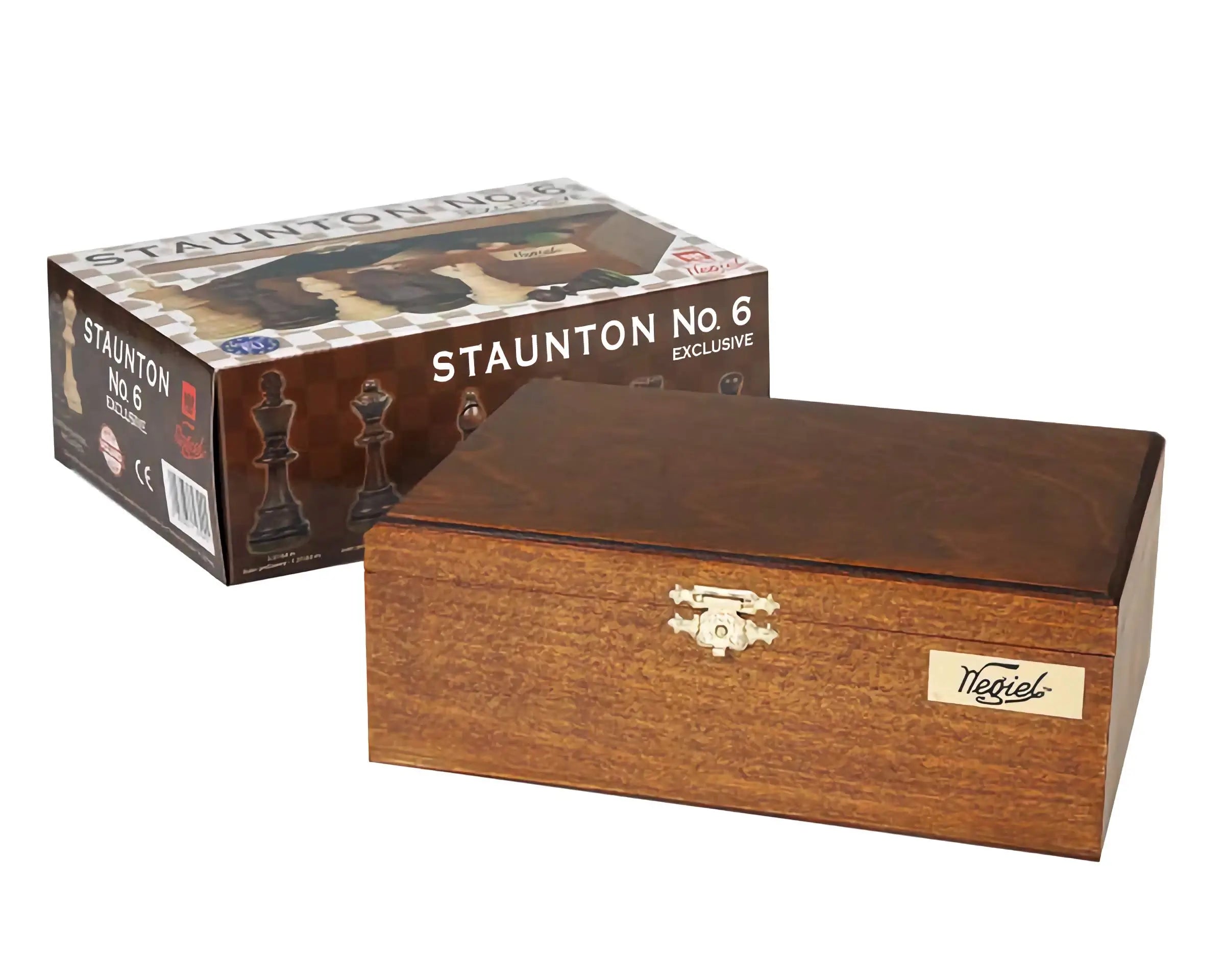WEGIEL Scacchi Staunton n. 6, con contenitore, 2 Regine incluse