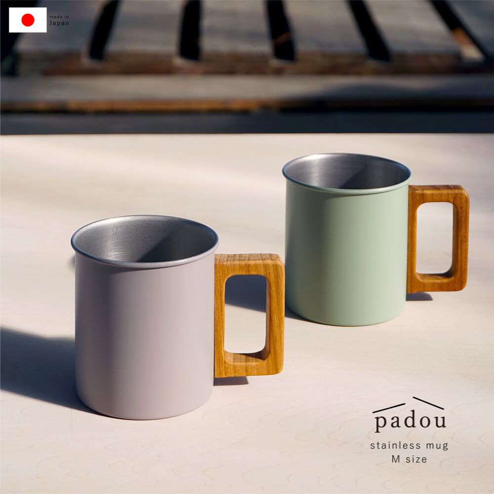 padou ステンレス & ウッドマグ 300ml
