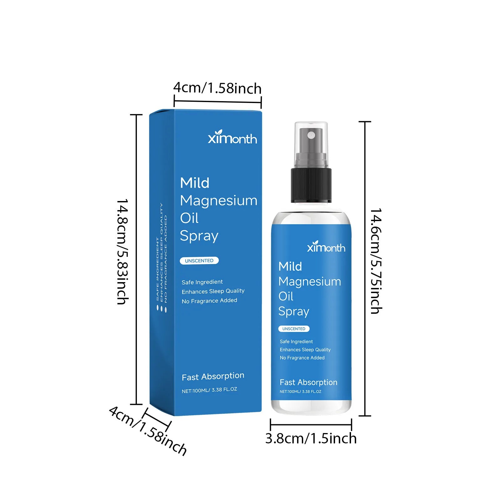 Magnesium Oil Spray | Topical Muscle & Relaxation | Fast Absorption